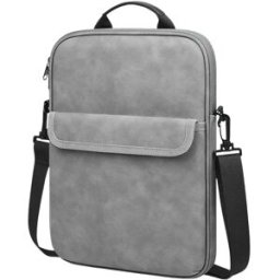 INF Sacoche d'ordinateur portable professionnelle avec poignée - Étui de transport étanche et antichoc pour tablette Gris foncé 13 pouces