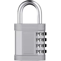 INF Cadenas à combinaison en alliage de zinc - Sécurité sans clé pour bagages, armoires et plus Argent