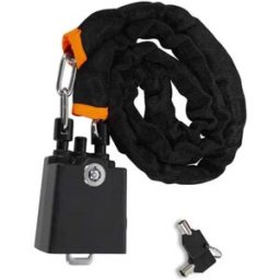 INF Antivol de Volant de Voiture Robuste avec Câble en Acier et Boucle de Ceinture de Sécurité Le noir