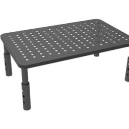INF Support Rehausseur d'Écran - Support en Alliage d'Acier Noir pour Ordinateur Portable et Moniteur avec Rangement