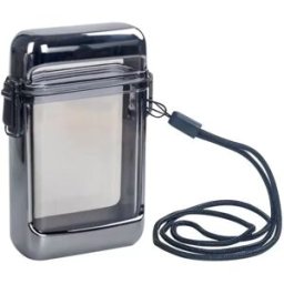 INF Étui à Cigarettes Épaissi, Étanche, Transparent et Portable avec Lanière - Gardez Vos Cigarettes au Sec et en Sécurité Le noir