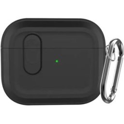 INF Étui de protection pour écouteurs Bluetooth compatible avec AirPods 4 Magnetic Cover, housse magnétique en silicone Le noir