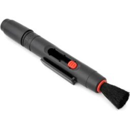 INF Stylo de Nettoyage d'Objectif Noir - Brosse et Embout Carbone pour Appareils Photo