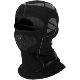 INF Doublure de casque de vélo respirante, masque de ski, cache-cou de moto Le noir