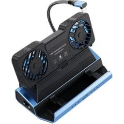 INF Station d'accueil USB-C 10-en-1 pour gaming avec double ventilateur amovible et boîtier de disque dur