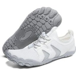 INF Chaussures de plage à cinq doigts - Caoutchouc+Maille, semelle antidérapante, bride élastique pour course, vélo, randonnée 41
