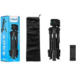 INF Trépied portable en alliage d'aluminium pour téléphone - 0,61 m, trépied léger pour appareil photo et smartphone,