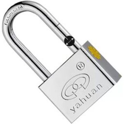 INF Cadenas en Fer à Anse Longue 60mm - Serrure de Sécurité Extérieure Argentée
