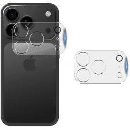 INF Protection d'objectif 3D intégrale avec anneau luminescent pour iPhone 17 Pro (lot de 2)