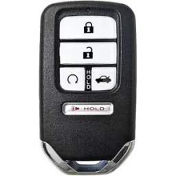 INF Coque de clé à 5 boutons compatible avec Honda - Remplacement parfait pour CRV, Civic, XRV, Accord, Vezel, Greiz, Jade