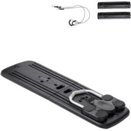 INF Planche abdominale pliable multifonction – Entraîneur de gainage complet avec élastiques, correction de posture et design Le noir