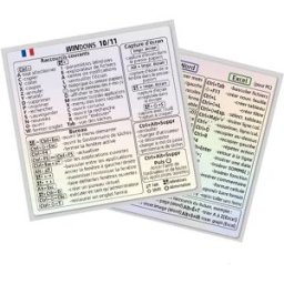 INF Autocollants de Raccourcis Clavier Français pour Windows - Améliorez Votre Productivité