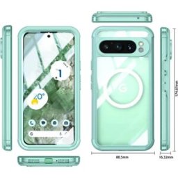 INF Étui de protection avec support pour Google Pixel 9 Pro XL couleur de l'herbe