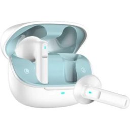 INF Écouteurs Bluetooth TWS à quatre micros ENC pour une clarté d'appel supérieure Blanc