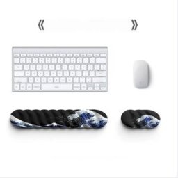 INF Ensemble Repose-Poignets Ergonomique pour Clavier et Tapis de Souris pour Soulager la Fatigue des Mains au Bureau, Multicolore 2