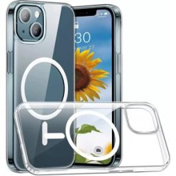 INF Coque pour iPhone 13 Pro Max compatible avec le chargeur MagSafe Transparent