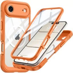 INF Coque Orange 9H en Verre Trempé Antichoc Compatible avec iPhone 17 Air