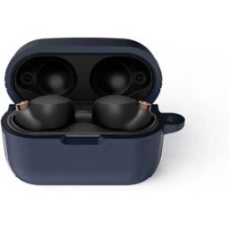 INF Étui de protection en TPU compatible avec les écouteurs Bluetooth sans fil Sony WF-1000XM5 - Antichoc, anti-poussière Bleu marine