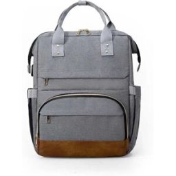 INF Sac à Dos à Langer Grande Capacité - Sac de Maternité Élégant et Léger Gris