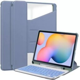 INF Étui clavier Bluetooth rotatif à 360° compatible avec Samsung Tab S9 11 pouces - Violet lavande
