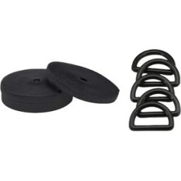 INF Bande Élastique Boutonnière Épaissie - 30 Mètres, Taille Élastique Réglable pour Couture Le noir 1,5 m
