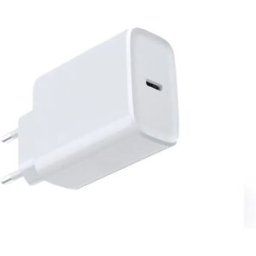 INF Chargeur PD20W EU USB-C 20W compatible avec iPhone et Android, PD PPS, boîtier PC V0 résistant au feu Blanc
