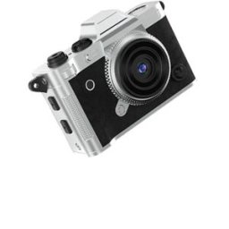 INF Mini caméra numérique True 1080P et 2K, écran HD 1.47 inch, batterie 200mAh intégrée, USB Type-C, microSD jusqu'à 128GB Le noir