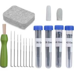 INF Kit de feutrage à l'aiguille pour débutants avec jeu d'aiguilles à feutrer
