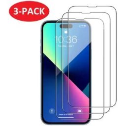 INF Protecteur d'écran pour iPhone 14 en verre trempé (paquet de 3)