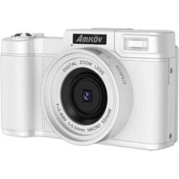 INF Appareil Photo Numérique 4K 48MP avec Écran Rabattable, Blanc - Idéal pour Selfies & Vlogging