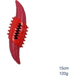 INF Jouet à Mâcher pour Chien en Nylon et TPR - Résistant, Nettoyant les Dents et Anti-Ennui Rouge