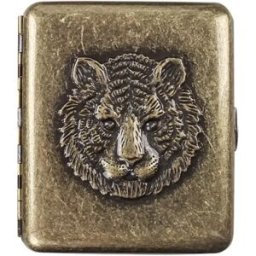 INF Porte-cigarettes Antique en Bronze Relief - Contient 20 Cigarettes Regular ou 22 Slim