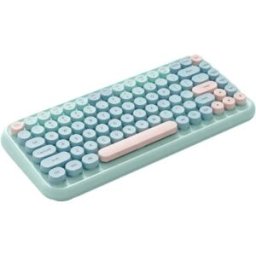 INF Clavier rétro 84 touches style machine à écrire - Bluetooth et 2.4G double mode, silencieux, compact, compatible avec