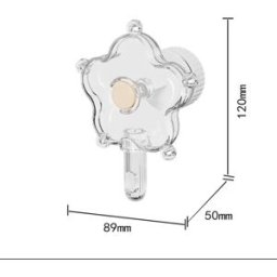 INF Jouet Rotatif d'Alimentation pour Oiseaux - Distributeur Interactif de Friandises pour la Stimulation Mentale Transparent