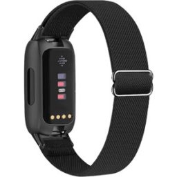 INF Bracelet pour Fitbit Inspire 3 en nylon élastique Le noir