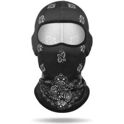INF Cagoule Imprimée en Maille pour Casque de Moto - Respirante et Ventilée