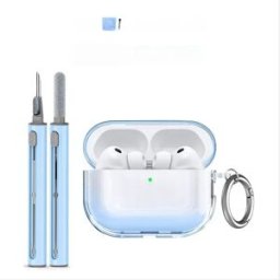 INF Étui de protection en TPU compatible avec Apple AirPods Pro 3 - Anti-rayures, anti-poussière et lavable Bleu