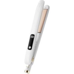INF Lisseur et boucleur LCD 2-en-1 à température réglable Blanc