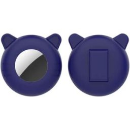 INF Étui de protection en silicone pour Apple AirTag Bleu