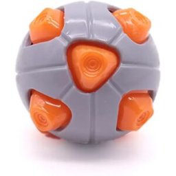INF Balle couineur TPR pour chien : Jouet à mâcher interactif pour petits et moyens chiens Orange
