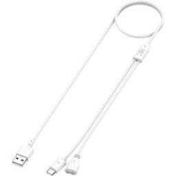 INF Câble de charge pour collier de dressage pour chien UgBow Blanc