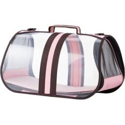 INF Sac de Transport Transparent Panoramique pour Animaux - Capsule Spatiale Portable Rose
