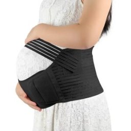 INF Bande de soutien abdominal de maternité ajustable - Ceinture de grossesse respirante XL