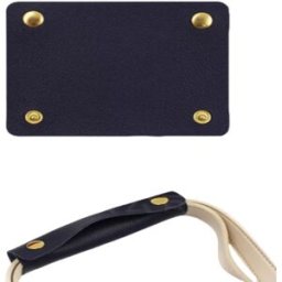 INF Pack de 2 poignées de sac en cuir PU avec poignée antidérapante Le noir