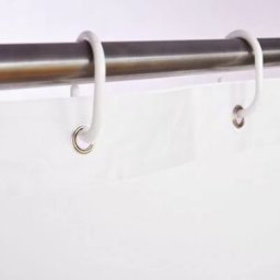 INF Rideau de douche PEVA blanc 200x180 cm avec œillets métalliques Modèle 6