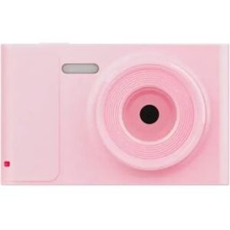 INF Mini caméra numérique double objectif avant/arrière avec écran intégré, portable, MicroSD jusqu'à 512GB Rose