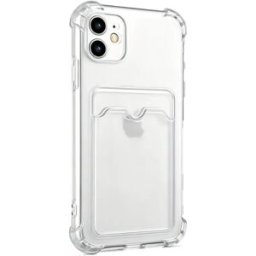 INF Coque pour iPhone 11 avec porte-cartes TPU transparente
