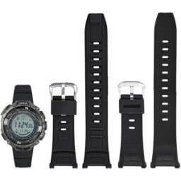 INF Bracelet de montre noir et argent pour Casio PRG-130Y/PAW/PRW-1500