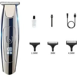 INF Tondeuse à Cheveux Électrique LCD Gris Arme - Sans Fil, Réglable et Rechargeable