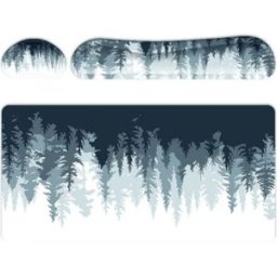 INF Ensemble tapis de souris ergonomique doux avec repose-poignet pour clavier Modèle 3